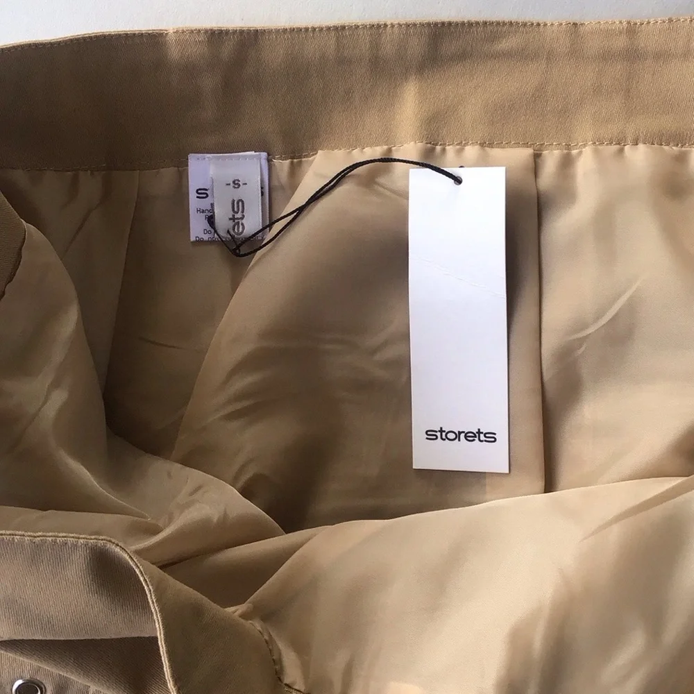 Storets Cora cargo mini skirt Beige Belted Skirt